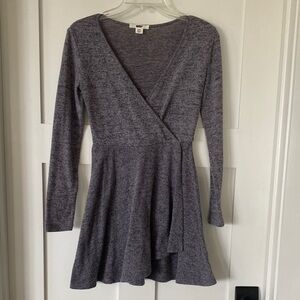 Chic Heather Gray Long Sleeve Dress